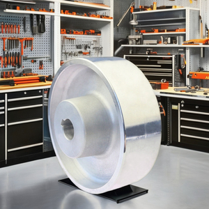 Rueda de Pulido para Amoladora de Banda YUFU Diamond de 160x54 mm, Ranura para Llave de 6/8*3 mm, Abrasivo Fino Cilíndrico 1a1, Grosor de 2 Pulgadas - Product Image 3