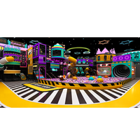 Parc de trampolines intérieur pour enfants avec aménagement de sécurité personnalisé, installations multi-activités pour centres de divertissement