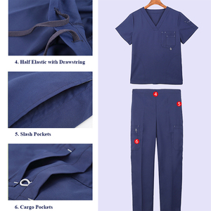 पुरुषों नर्स वर्दी अस्पताल के लिए कई जेम्स यूनिफॉर्म्स के लिए मेडियोस, डॉक्टर मेडिकल नर्सिंग स्क्रब वर्दी - Product Image 3