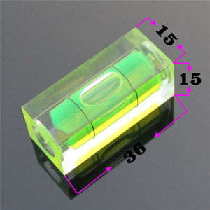 Mini Nivel Rectangular de 1 Metro de Ancho, Grosor de Línea de 1.5-5 mm, Burbuja Verde para Proyectos de Bricolaje - Product Image 2
