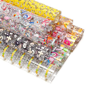 ผ้า PVC ใสพิมพ์ลายการ์ตูนยูนิคอร์นแบบใสขนาด30*120ซม. สำหรับกระเป๋า - Product Image 5