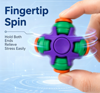 Balle anti-stress sensorielle imprimée en 3D, jouet silencieux pour le bureau, fidget spinner pour soulager l'anxiété des adultes