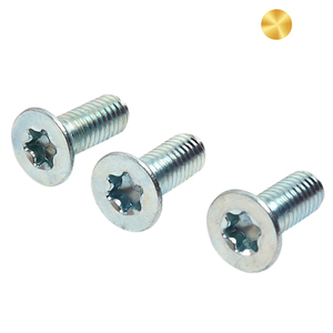 M2 M2.5 M3 M4 6-32 ISO14581 / DIN 7991 Bleu blanc de zinc <span class=keywords><strong>Torx</strong></span>-À Six Pans Creux Fraisée Vis À Tête Cylindrique - Product Image 6