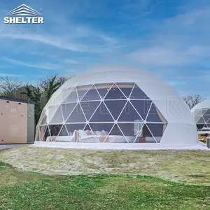 10m sang trọng glamping Lều đúc sẵn glamping Igloo Dome House geodesic Dome cho khách sạn nghỉ dưỡng