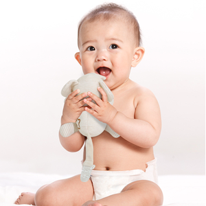 Organic Cotton Cute Animal Soft Smoother Baby Pacifier Toy Baby Pacifier Anti Drop Chain <b>Doll</b> with Detachable Pacifier Clip - Product Image 4