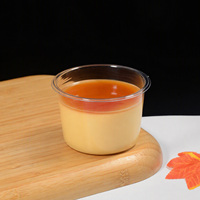 PET Blister Dessertbeker 220ml met deksel en lepeltje, Transparante Taartbeker, Voedselveilige Mousse IJs Crème Yoghurt Puddingbeker