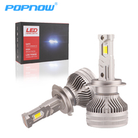 Ampoules LED pour phares de voiture avec contrôle par application, température de couleur réglable 3000K 4300K 6500K, modèles H1 H3 H4 9005 9006 9012 H11 H7