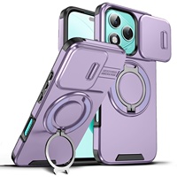 Funda Protectora para Honor X9D con Diseño Animal Lingke, Anillo Magnético y Soporte Deslizable con Ventana