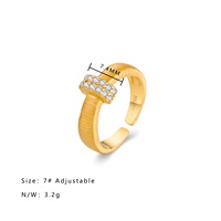 Bague en argent sterling 925 à la mode pour femme plaqué rhodium zircon cubique brossé pour anniversaire de fiançailles de fête de mariage