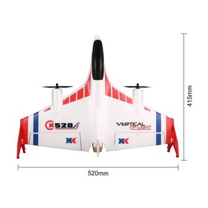 Wltoys XK X520 Máy Bay X520-W 2.4G 6CH 5G 720P 5G Wifi <span class=keywords><strong>FPV</strong></span> Vtol Dọc Cất Cánh Và Hạ Cánh 3D Epp <span class=keywords><strong>RC</strong></span> Máy Bay <span class=keywords><strong>RTF</strong></span> - Product Image 2