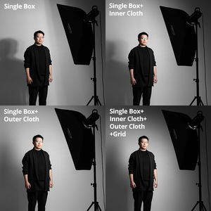 Alcance del proyecto: 22x90cm 30x120cm 35x160cm Rectangular Octagonal Honeycomb Grid Soft Box para Bowens Studio <span class=keywords><strong>Flash</strong></span> Light Box - Product Image 5