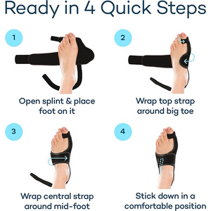 Correcteur d'hallux valgus – Attelle ajustable pour redresser les orteils et soulager la douleur - Product Image 2