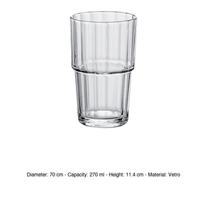 Verre à pied empilable Arcoroc Norvege en verre trempé 27 cl – Fournitures pour restaurants et bars – Vente en gros - Product Image 3