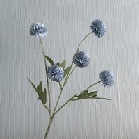 Buket Krisan Dandelion Kecil Gaya Instagram Segar, Set Bunga Artificial 5 Tangkai untuk Dekorasi Pernikahan Dalam/Luar Ruangan