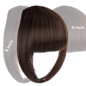 French Bang – <span class=keywords><strong>frange</strong></span> de cheveux naturels, lisses et lisses <span class=keywords><strong>avec</strong></span> branches pour femmes et filles - Product Image 2