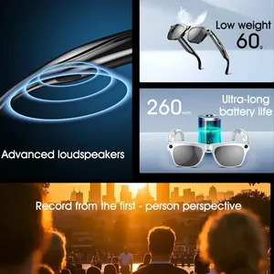 Para <span class=keywords><strong>Gafas</strong></span> con Cámara Inteligente <span class=keywords><strong>Xiaomi</strong></span> AI 6K HD Batería de Larga Duración Control por Asistente de Voz para Fotografía al Aire Libre y Música en Gris - Product Image 3
