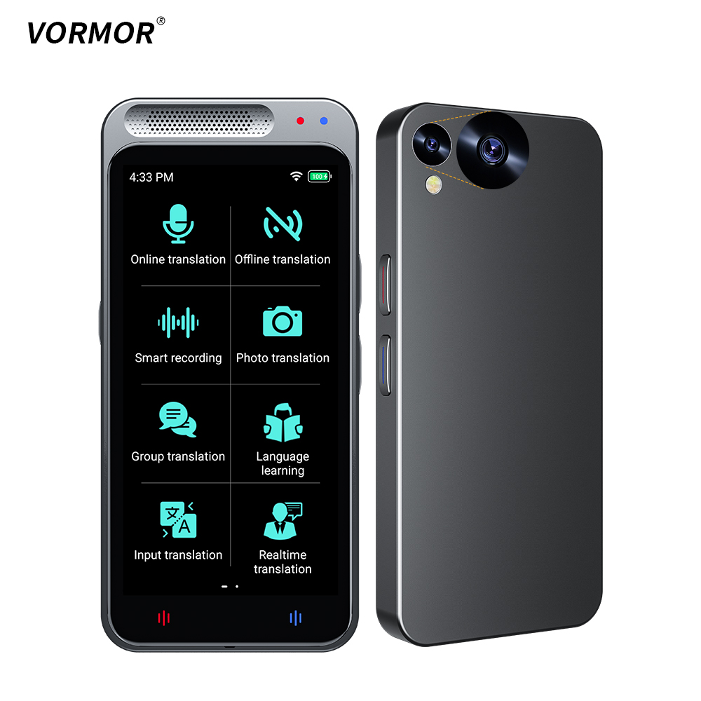 VORMOR Z6 Portable AI Translator Device - 20 Languages Offline