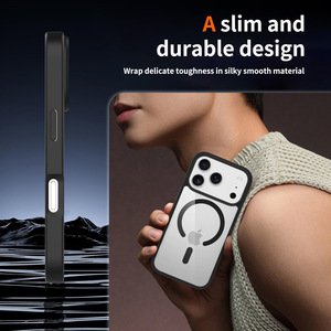 Прозрачный чехол N52 с сильным магнитным креплением для <span class=keywords><strong>iPhone</strong></span> 11-17 Pro Max, акриловая крышка с защитой от пожелтения, в комплекте БЕСПЛАТНАЯ розничная упаковка - Product Image 3