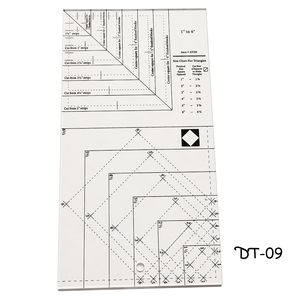 Righello quadrato da mezzo pollice quadrato 9 1/2 "X 16" strumento per trapuntatura righello multifunzione DT serie - Product Image 4