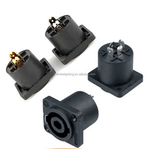 Équipement <span class=keywords><strong>de</strong></span> scène connecteur <span class=keywords><strong>de</strong></span> haut-parleur XLR 4 broches boîte <span class=keywords><strong>de</strong></span> son carré femelle prise jack connecteur <span class=keywords><strong>pour</strong></span> haut-parleur amplificateur câble <span class=keywords><strong>de</strong></span> prise - Product Image 6