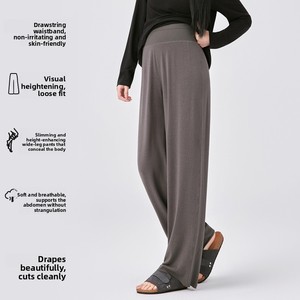 <span class=keywords><strong>Pantalon</strong></span> décontracté en coton pour femmes enceintes Yukosi, coupe ample, <span class=keywords><strong>taille</strong></span> haute, <span class=keywords><strong>grande</strong></span> <span class=keywords><strong>taille</strong></span>, haute élasticité, printemps, été, automne, nouveauté - Product Image 4