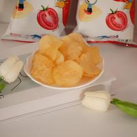 Fabriqué en Chine 30 g propre marque bébé croustilles saveur de tomate collation exotique de haute qualité