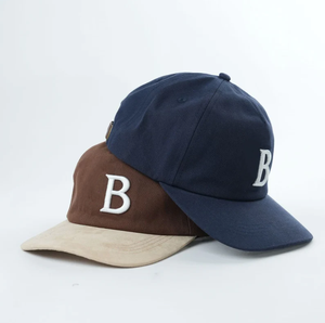 Casquette de sport personnalisée en gros, design OEM, 5 panneaux, logo brodé 3D, 100% coton, bicolore, réglable, pour le golf et le baseball - Product Image 2