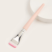 Kuas rias wajah tunggal terlaris krim BB Alas Bedak Cair kepala datar Ultra tipis kuas Concealer Foundation Vegan rambut sintetis