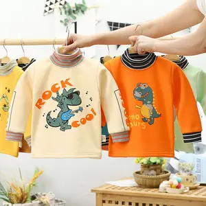 2020 Herfst Baby Mock Coltrui Hoodie Jongens Meisjes Hoodies Lange Mouwen Baby Trui Fleece Gevoerde Kleding