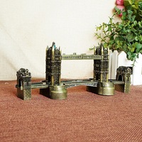 Modelo Metálico en Miniatura del Puente de Londres - Artesanía Arquitectónica Detallada en 3D, Recuerdo Coleccionable del Monumento de Londres para Regalo de Viaje