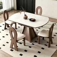 Table à manger extensible et pliable 2026 Hot Slate – Mobilier de luxe moderne pour appartement ou hôtel
