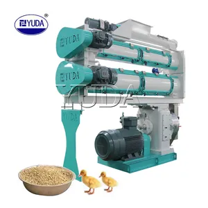 YUDA SZLH420 3-15T/H Animal Feed Chicken Food Pellet Mill Machine Animal Feed Production Line