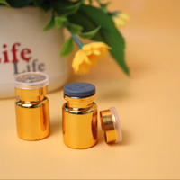 Chengxin Modelo 001 Jeringa/Ampolla de 5ml 10ml para Polvo Liofilizado y Líquido, Botella de Vidrio con Tapón de Goma, Tapa a Presión y Filtro Dorado