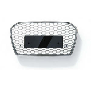 Parrilla Delantera Cromada para Automóvil, Estilo RS6, Parrilla Delantera para A6 S6 C7.5 2016 2017 2018 - Product Image 3
