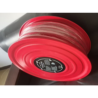 Enrouleur de tuyau d'incendie mural manuel personnalisable HEGUANG DN25 25M avec tuyau flexible en caoutchouc et buse à valve en laiton – Équipement de sécurité incendie