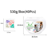 Capsules de lessive hypoallergéniques Protection des couleurs Dosettes de détergent à lessive satinées à haute efficacité pour peaux sensibles