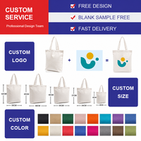 Sacs fourre-tout réutilisables écologiques avec logo personnalisé, sacs en toile de coton recyclé de 10 oz et 12 oz avec poignées pour le shopping