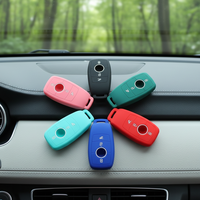 Funda Protectora de Silicona Multicolor para Llaves, Compatible con Mercedes Clase C, E, GLE, Accesorios para Llaves Inteligentes