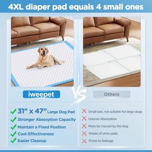Coussinets absorbants jetables légers pour animaux de compagnie, couches d'apprentissage de la propreté en coton anti-fuites pour chiots, couleurs personnalisables - Product Image 6