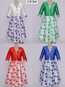 Tenue de cérémonie élégante pour femme, deux pièces blanches, grande taille, collection 2026 - Product Image 6