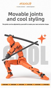 <span class=keywords><strong>Action</strong></span> <span class=keywords><strong>Figure</strong></span> Lucky 13 in Kit Non Assemblato, Giocattolo DIY Multi-Articolato e Movibile con Accessori, Decorazione <span class=keywords><strong>da</strong></span> Scrivania - Product Image 5