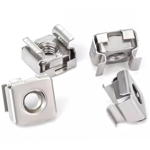 304 Stainless/Carbon Steel Nut Zinc Plated M4 M5 M6 Sizes Square Hole <b>Floating</b> Nut for Square Cassette Nut - Product Image 2