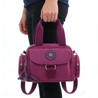 Bolso Tote Impermeable con Cremallera, de Pana, Lona Personalizada, Estilo Vintage, Bolso Cruzado de Nylon para Mujer