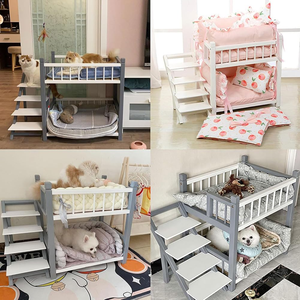 Litera para gatos con escaleras, cama extraíble de doble capa para mascotas para gatos pequeños/medianos/grandes, sofá para mascotas de Interior para cabecera - Product Image 5