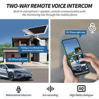 Lampadaire solaire avec caméra CCTV intelligente AI WiFi 4G 500W 800W 360 °   Caméra extérieure 5MP avec éclairage, surveillance à distance via application, alimentation électrique