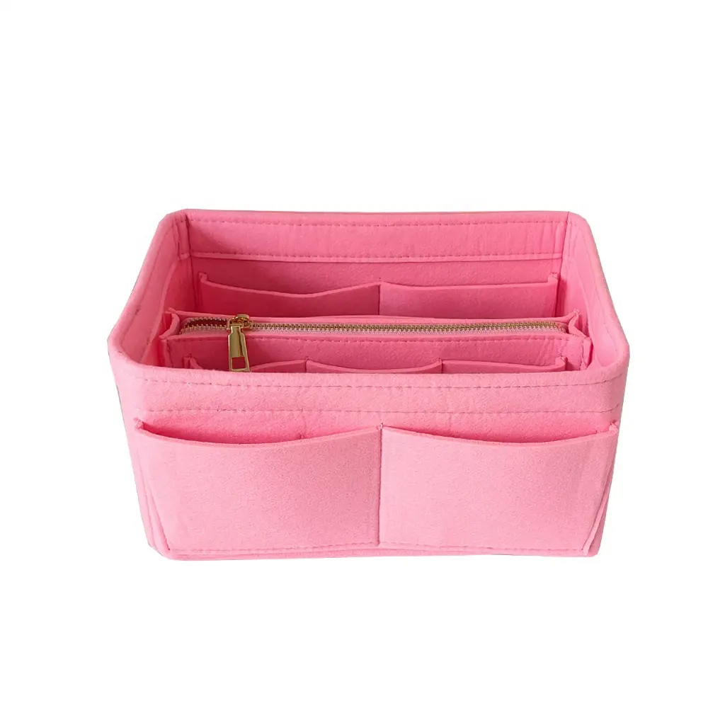 Hot sell Customizable Travel Promotional Felt Toiletry Bag Organizer