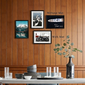 Cadres photo modernes écologiques personnalisés en aluminium A3 A4 avec ou sans passe-partout pour accrochage mural - Product Image 2