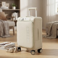 Valise de voyage en composite PP polyester super légère 4LB, résistante aux chocs, ensemble de 3 pièces, roues silencieuses pivotantes