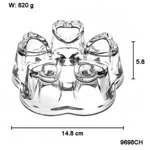 Tetera de vidrio con soporte de vela, resistente al calor, alta borosilicato, para café y té - Product Image 4