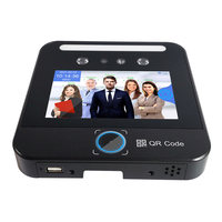 Pantalla biométrica de 5 pulgadas, reconocimiento facial y de huellas dactilares, sistema de Control de acceso de asistencia con escáner de código QR